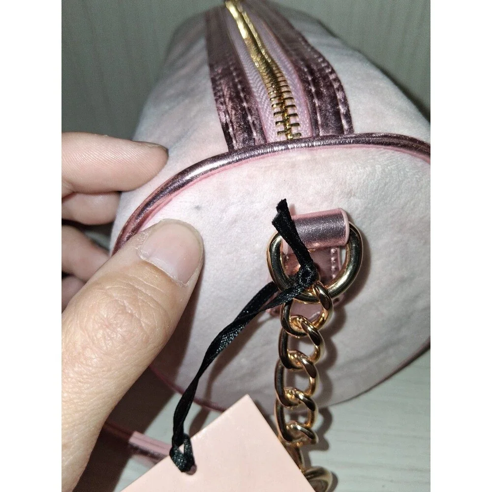 NEW! Juicy Couture String of Pearls Roll Bag in Pink Diamond